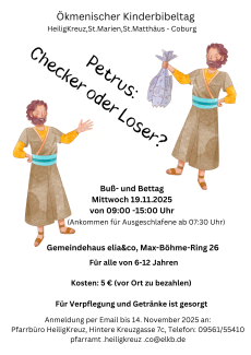 Plakat zum Kinderbibeltag